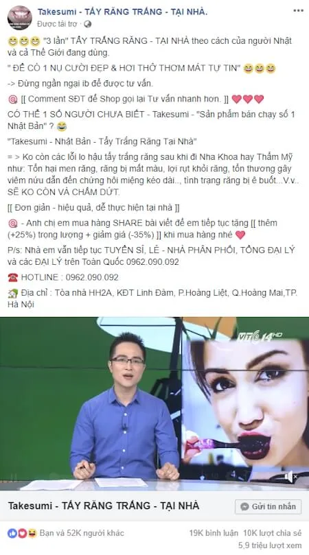Mẫu viết quảng cáo hay