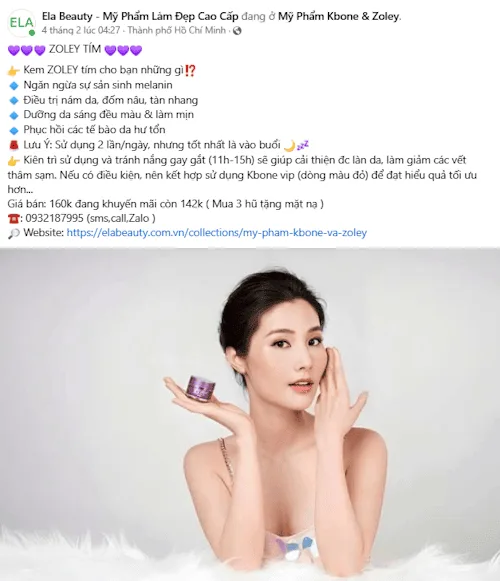 Mẫu viết quảng cáo mỹ phẩm, làm đẹp