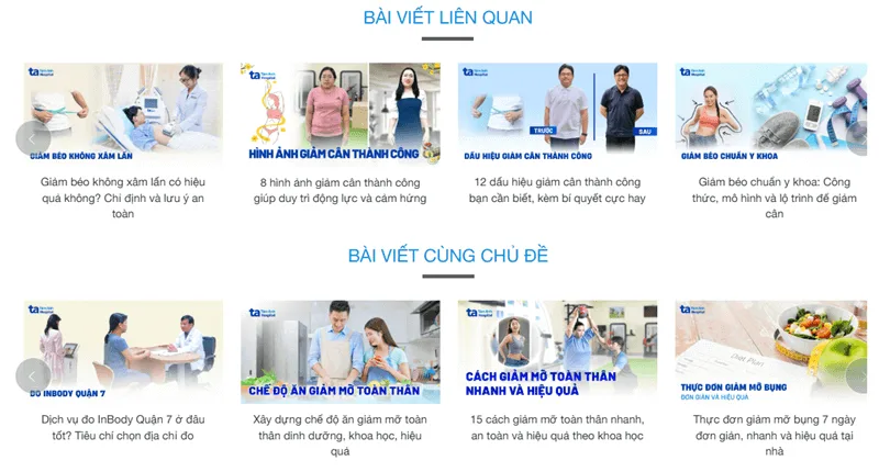 Liên kết nội bộ hiển thị dưới dạng bài liên quan