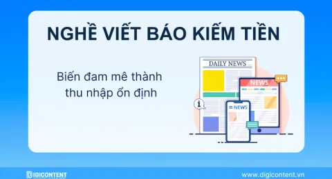 Kiếm tiền với nghề viết báo
