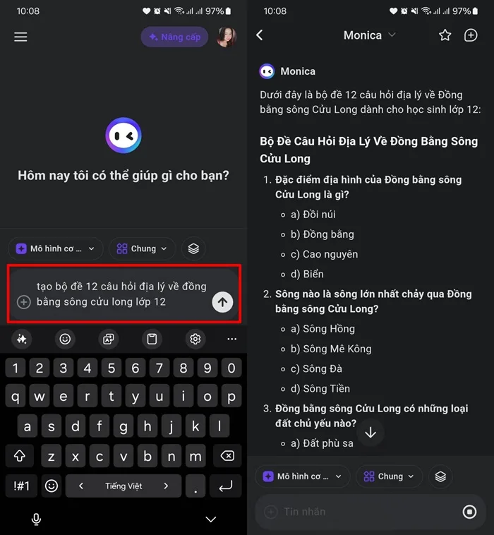 công cụ AI viết content Monica