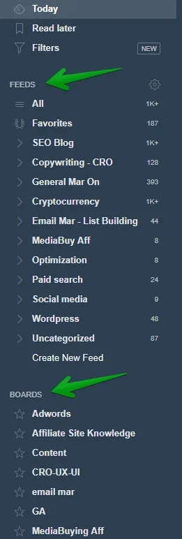 Công cụ hỗ trợ content marketing feedly