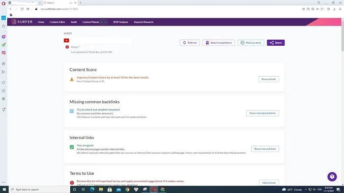 Surfer SEO -Công cụ hỗ trợ SEO Content
