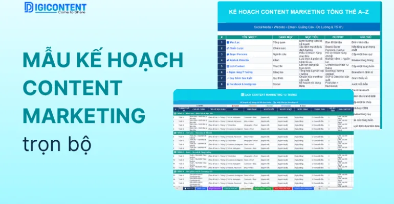 Mẫu kế hoạch Content Marketing