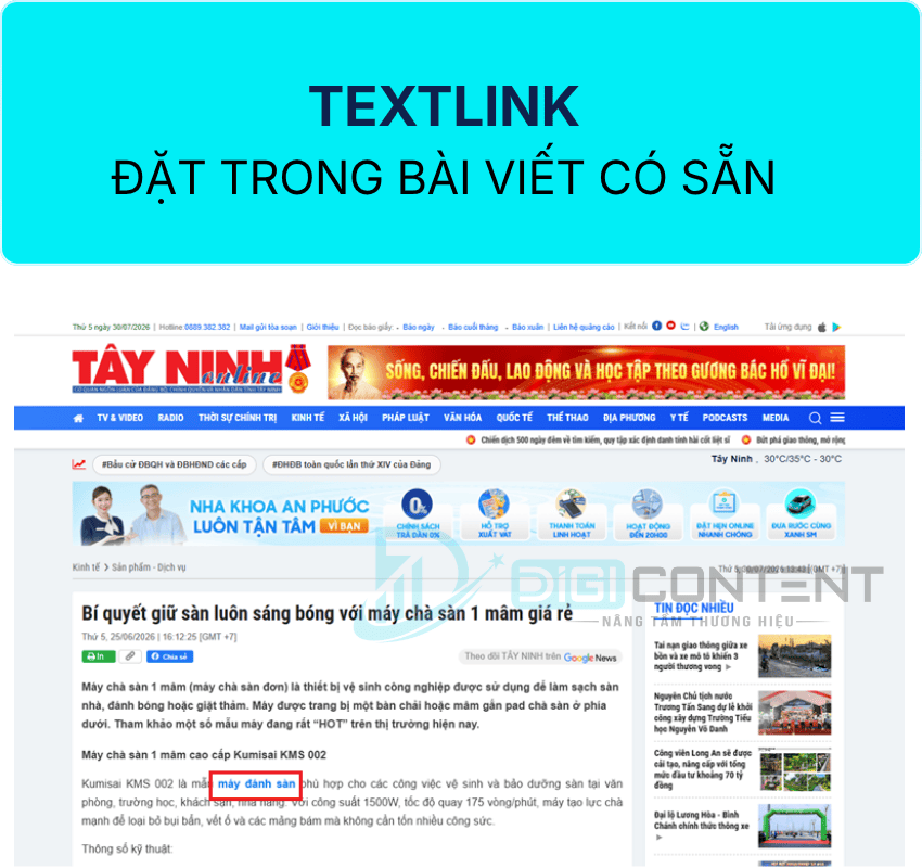 Báo giá dịch vụ mua Textlink Báo giá rẻ (Chiết khấu 50%) 2 Mua Textlink trang bài viết có sẵn